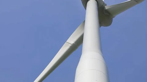 Wind turbine closeup Stock Footage 131539412