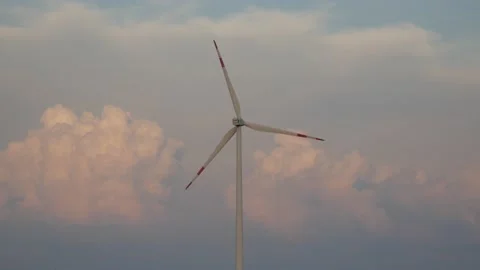 Wind Turbine cloud4K Stock Footage 231104797