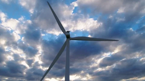 Wind turbine  From Different Angles. Stock Footage