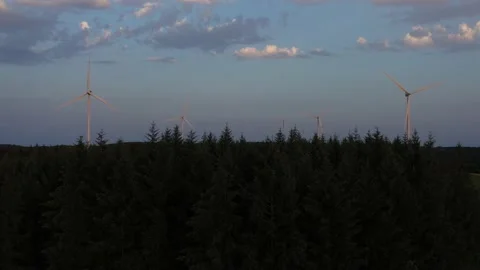 Wind turbine discovery Stock Footage 144014685