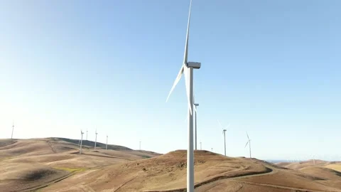 Wind Turbine Drone 스톡 동영상 210234159