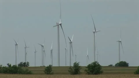 Wind Turbine Energy Stock Footage 12636191