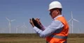 Wind Turbine Engineer Make a Written Report Using Agenda in a Daily Inspection 4k or 4k+ Resolution