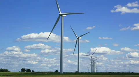 Wind Turbine Farm Video stock 35969885