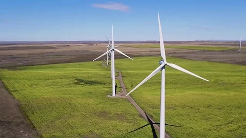 Wind turbine Farm Video stock 78613231