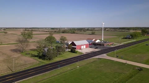 Wind turbine of a farm Stock Footage 248115128