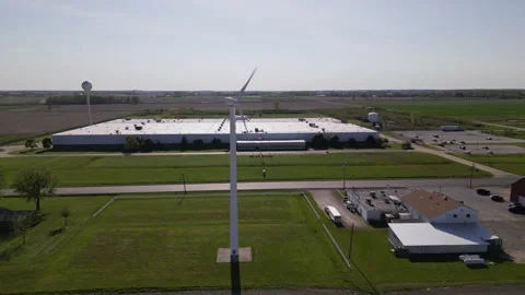 Wind turbine of a farm Stock Footage 248115131