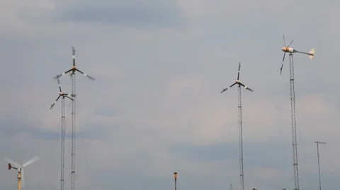 Wind turbine Video stock 7138590