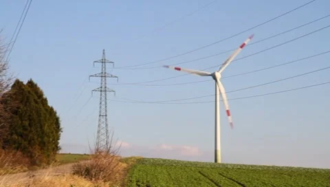 Wind turbine Vídeos de archivo 7905368