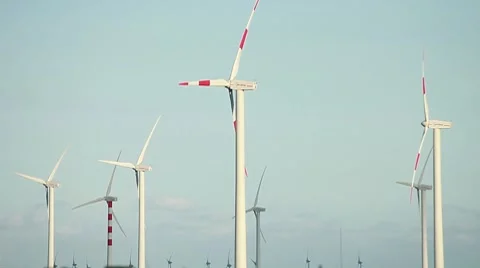 Wind turbine Video stock 8656828
