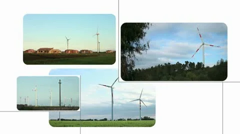 Wind turbine Stock Footage 10081383