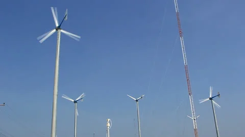 Wind turbine Stock Footage 24494512
