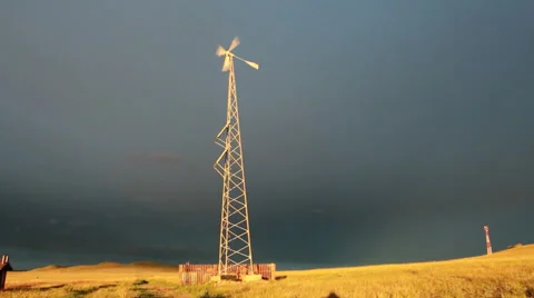 Wind Turbine Video stock 30275572