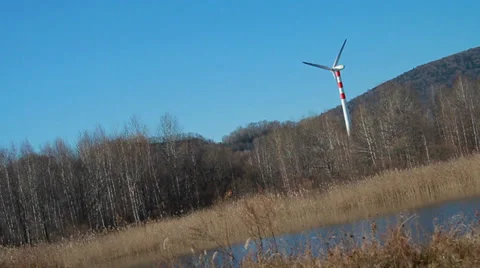Wind Turbine Stock Footage 32215963