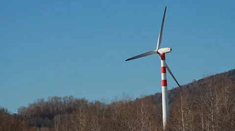Wind Turbine Stock Footage 32215984