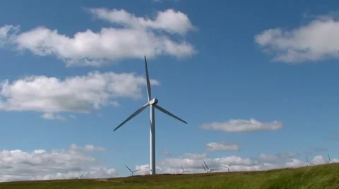 Wind Turbine Stock Footage 52848770