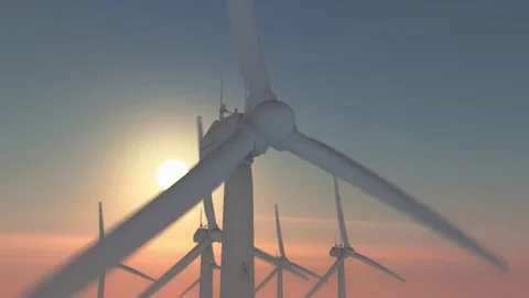 Wind Turbine Stock Footage 75643192