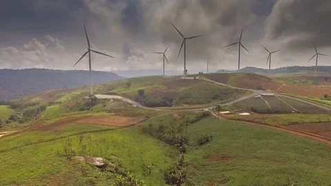 Wind turbine Stock Footage 75880923