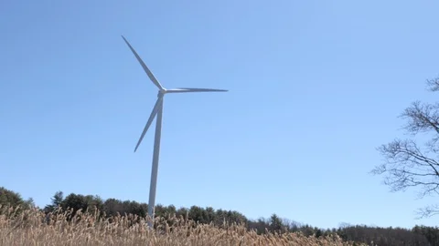 Wind Turbine Stock Footage 129840550