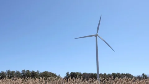 Wind Turbine Stock Footage 129840762