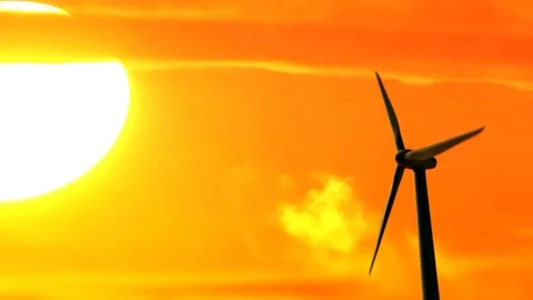 Wind turbine Stock Footage 138500241