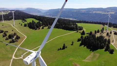Wind turbine Video stock 138924426