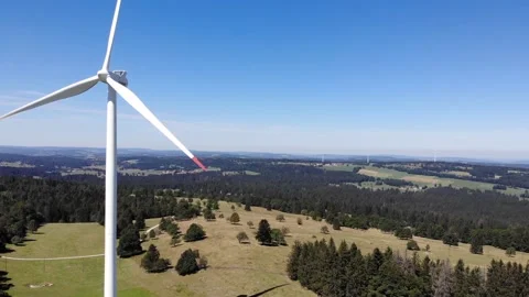 Wind turbine Video stock 138924451