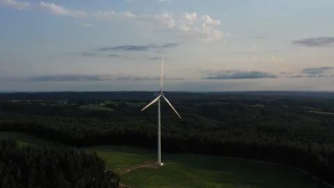 Wind Turbine Stock Footage 143901091