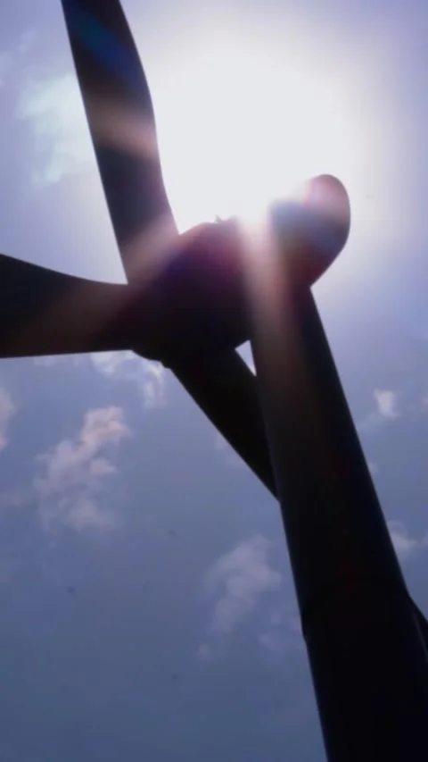 Wind turbine Stock Footage 244053211