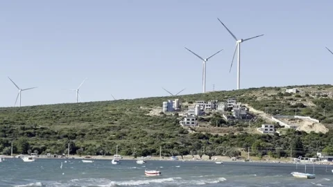 Wind turbine Stock Footage 247643396