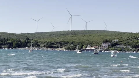 Wind turbine Stock Footage 247643406