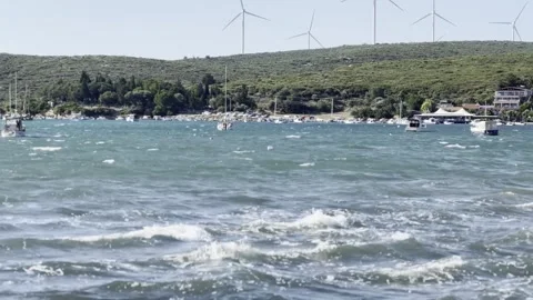 Wind turbine Stock Footage 247643416