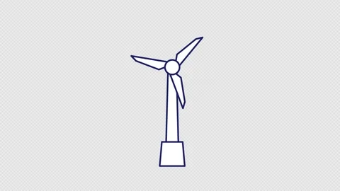 Wind turbine Vídeo Stock 335516148