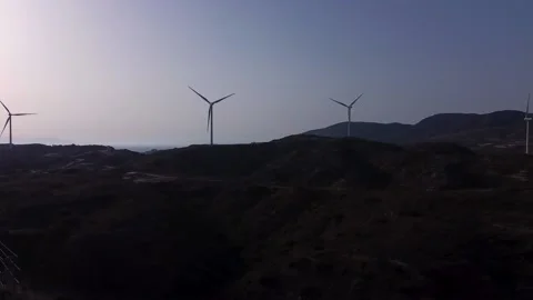 Wind turbine footage Stock Footage 195948962