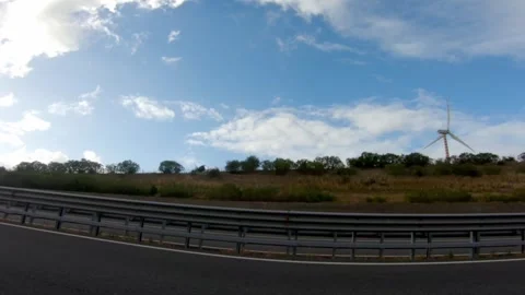 Wind turbine in function Video stock 257620833