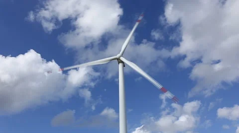 Wind Turbine Generators Stock Footage 65471097