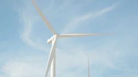 Wind turbine for green electricity generation Stock Footage 72801460