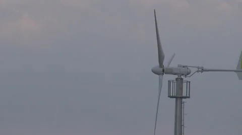Wind Turbine  Green power generation Stock Footage 11522486