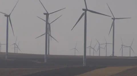 Wind Turbine  Green power generation Видео 11522522