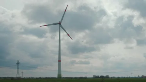 Wind turbine high voltage Video stock 271565973