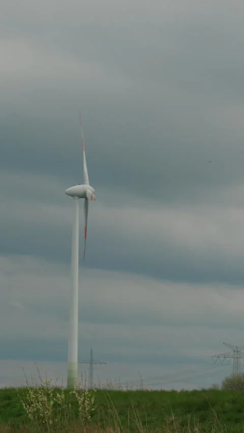 Wind turbine high voltage 스톡 동영상 323874785