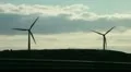 Wind turbine on highway HD Footage