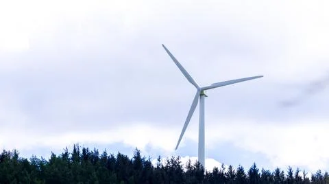 Wind Turbine On Hillside Stock Photos