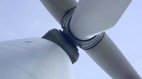 Wind turbine hub close up. Stock Footage 45887212