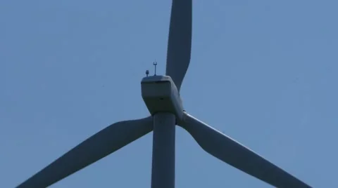 Wind Turbine Hub - Close up Stock Footage 53462266