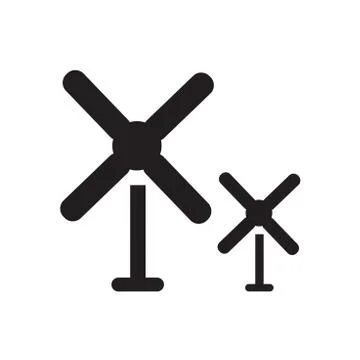Wind turbine icon Stock Illustration
