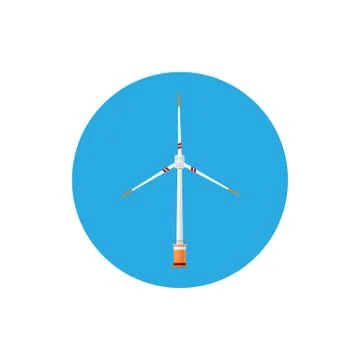 Wind Turbine Icon Stock Illustration