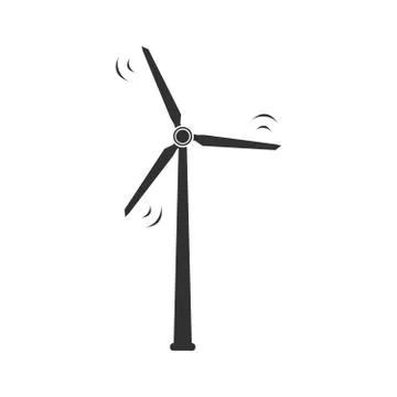 Wind turbine icon. vector illustration isolated on white background. Stock Illustration