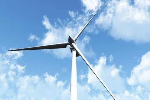Wind Turbine Stock Illustration
