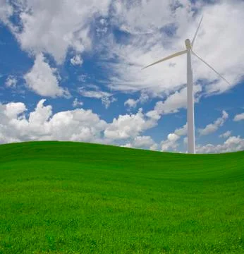 Wind Turbine Stock Illustration